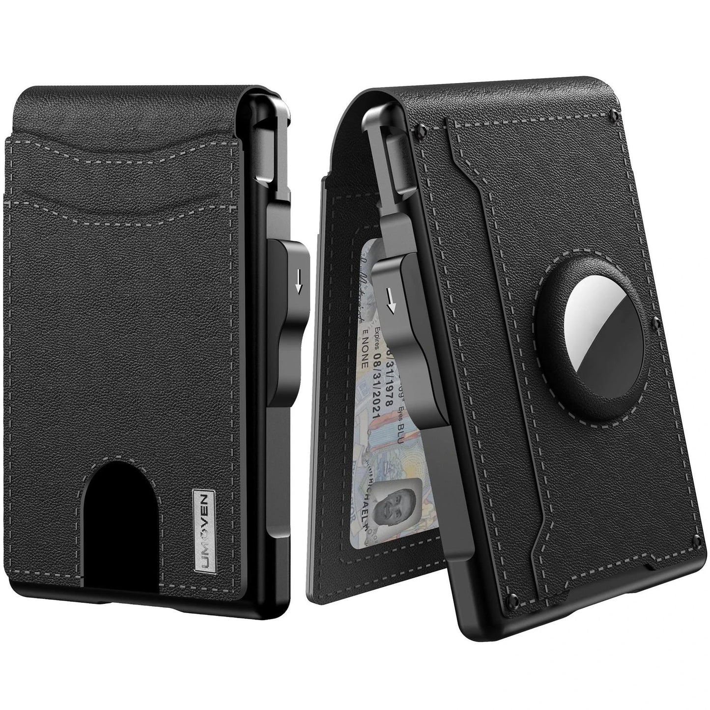 Men's Metal Card Case & Card Holder High-Capacity Anti-Skimming Wallet by GJG Denim