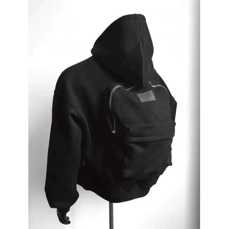 Men's Backpack Zip Up Hoodie by GJG Denim
