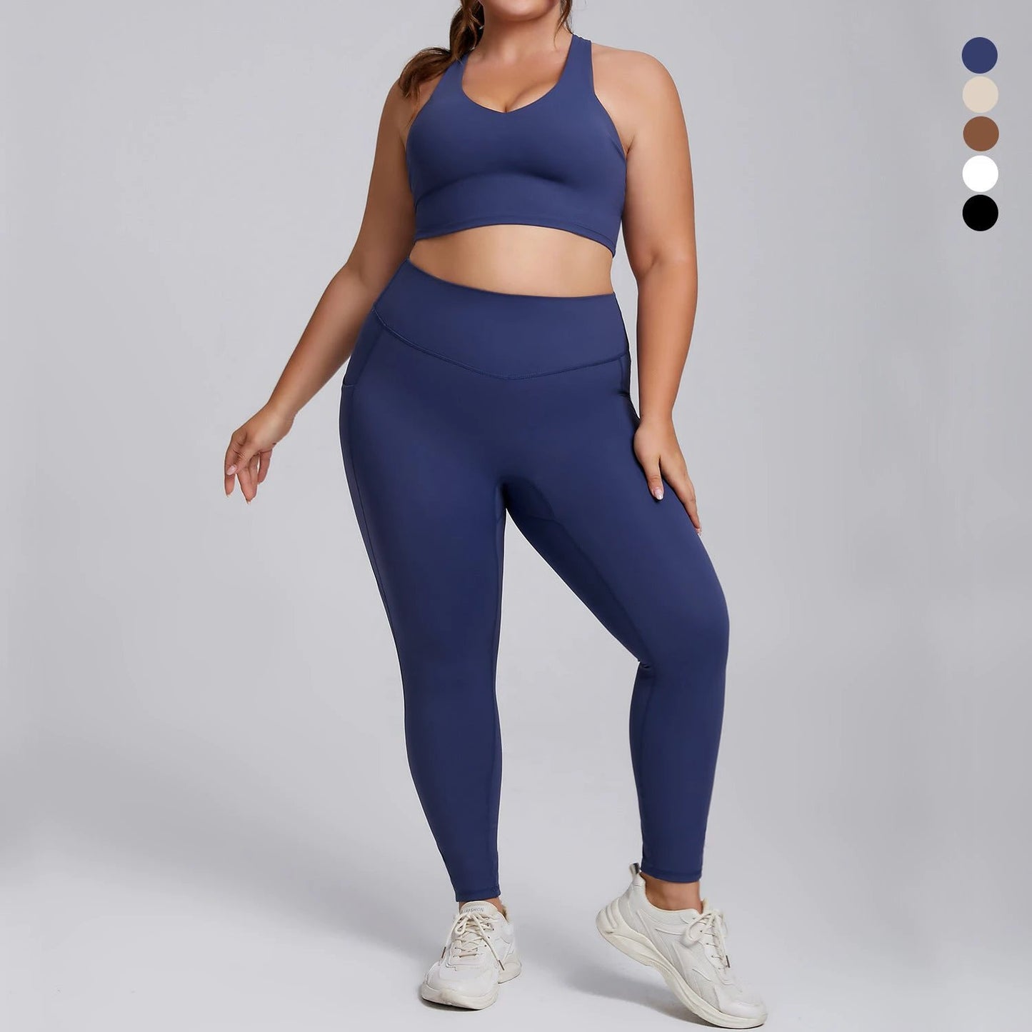 Sports Workout Clothes Women's No Embarrassment Line Tight Trousers Stretch Suit by GJG Denim