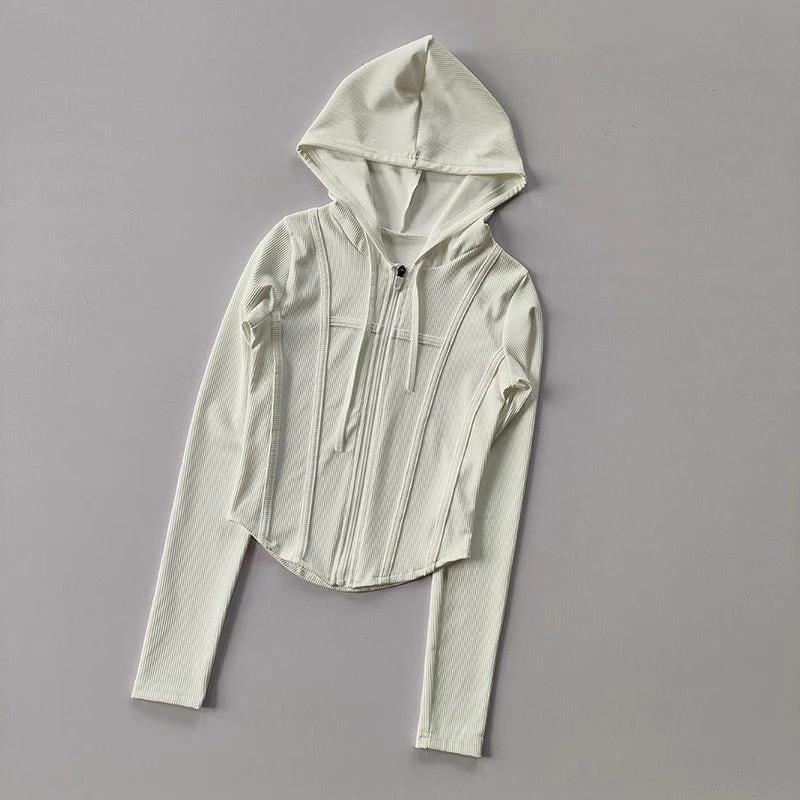 Women's Workout Clothes Sports Top Running Jacket by GJG Denim