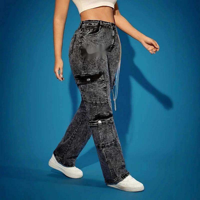Multi-pocket Cargo Pants by GJG Denim