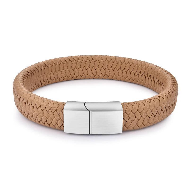 Classic Men's Faux Leather Bracelet by GJG Denim