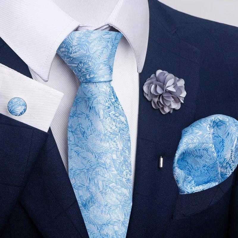 Men's Tie and Pocket Square Combo by GJG Denim