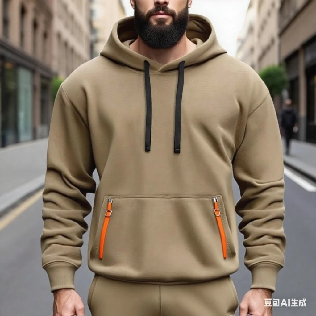 Men's Fleece-lined Hoodie by GJG Denim