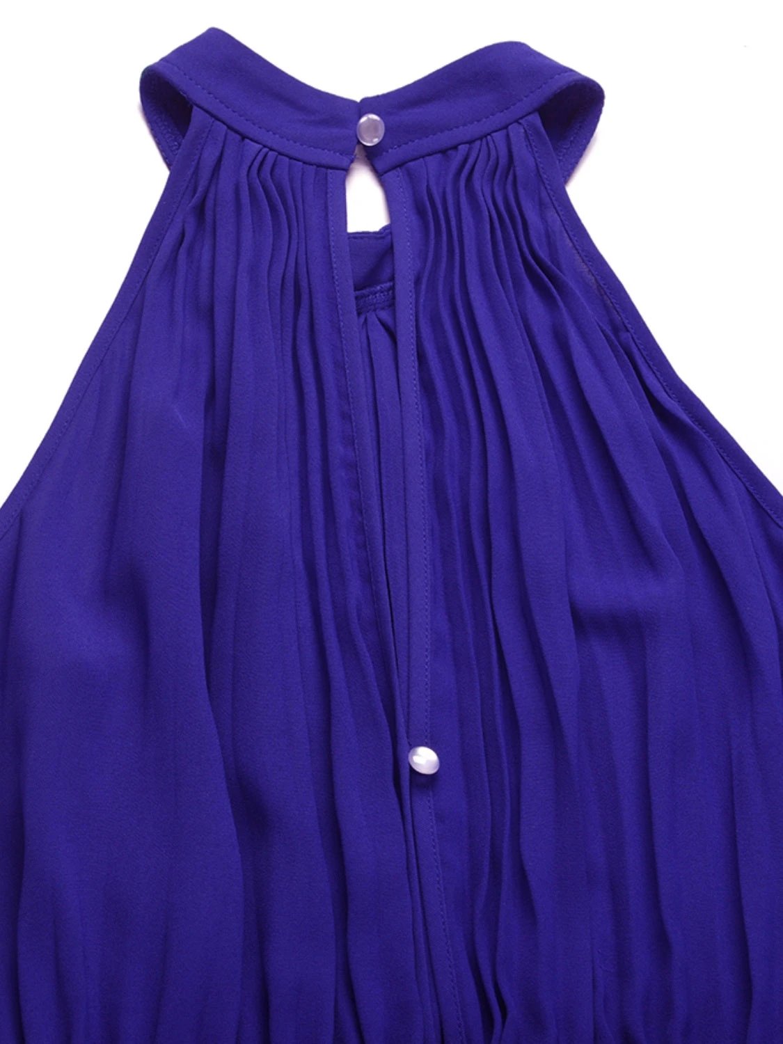 Cutout Tied Pleated Sleeveless Jumpsuit by Lady Ros