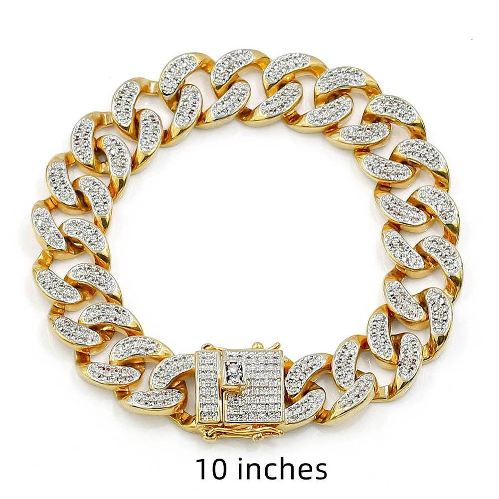 Men's Cuban Chain Link Bracelet by GJG Denim