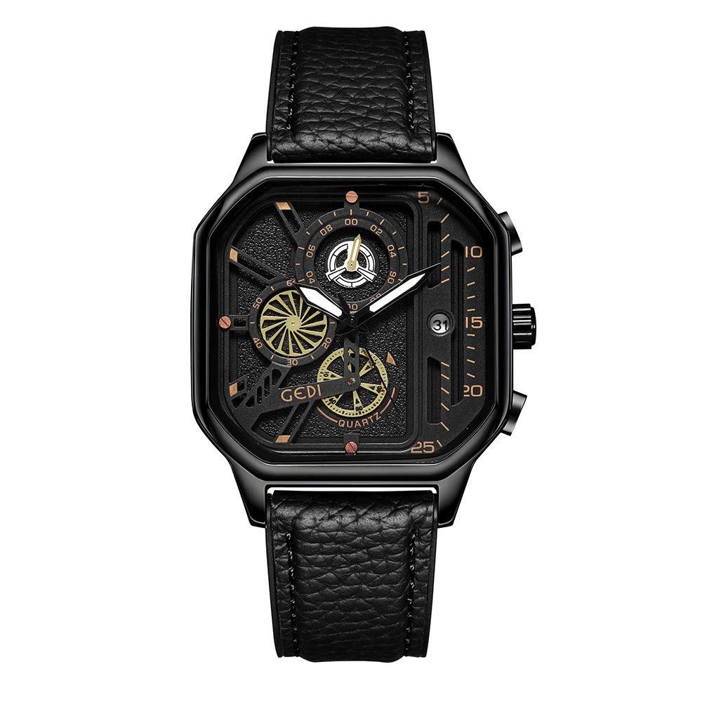 Men's Waterproof Quartz Watch Luminous by GJG Denim