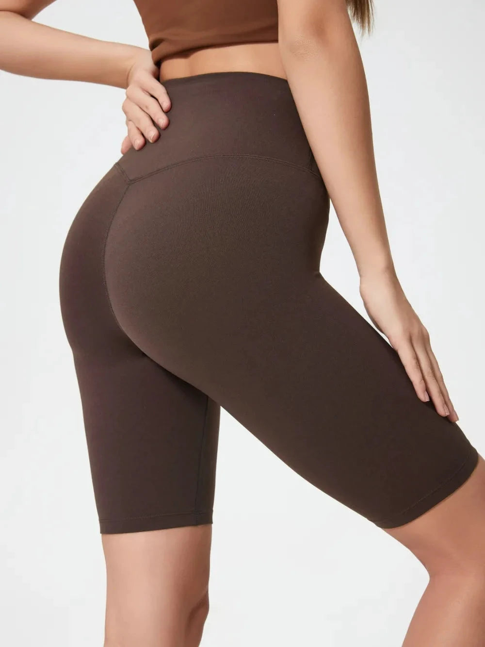 Millennia High Rise Wide Waistband Active Shorts by Lady Ros