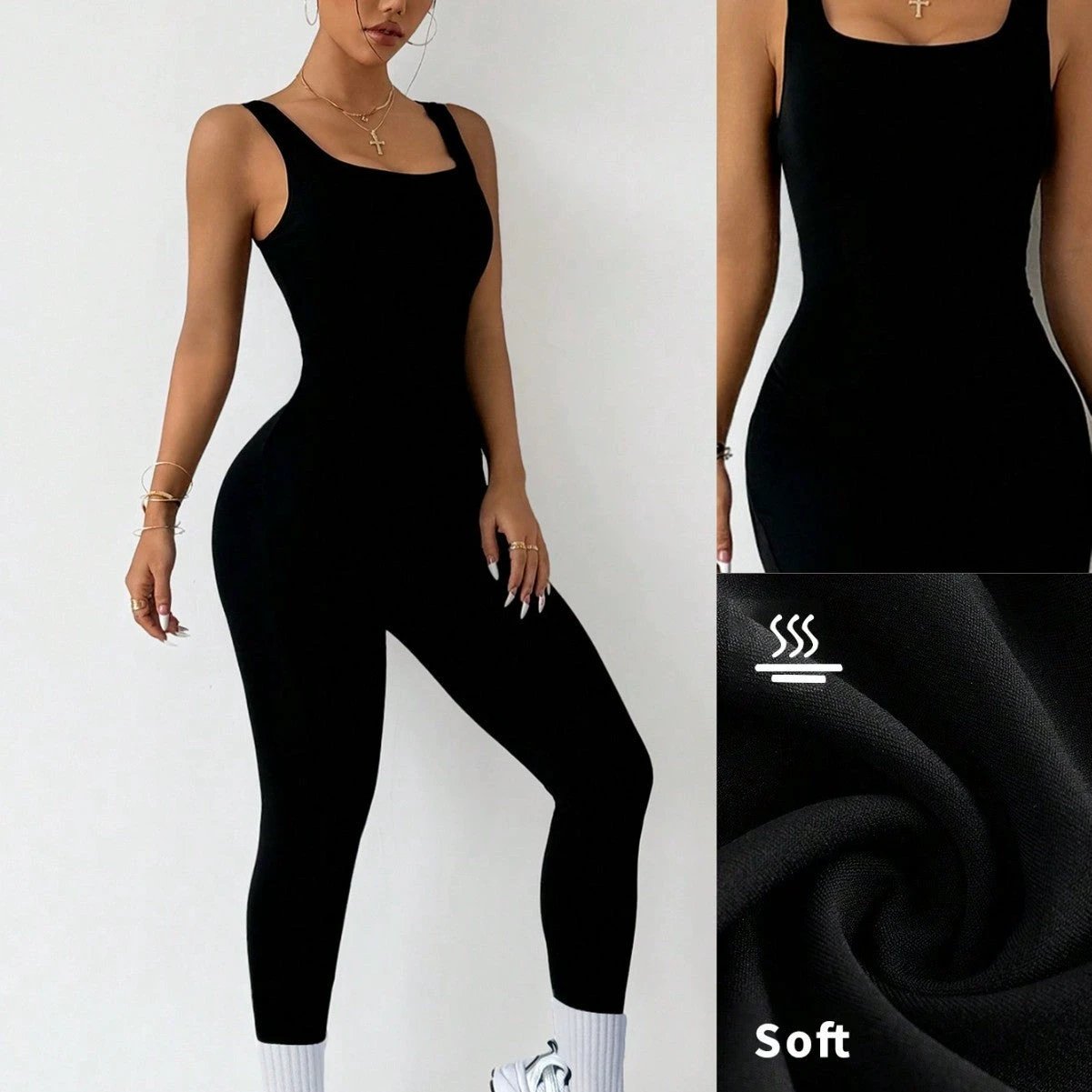Yoga Tight Jumpsuit One-piece High Elastic Fitness One-piece by GJG Denim