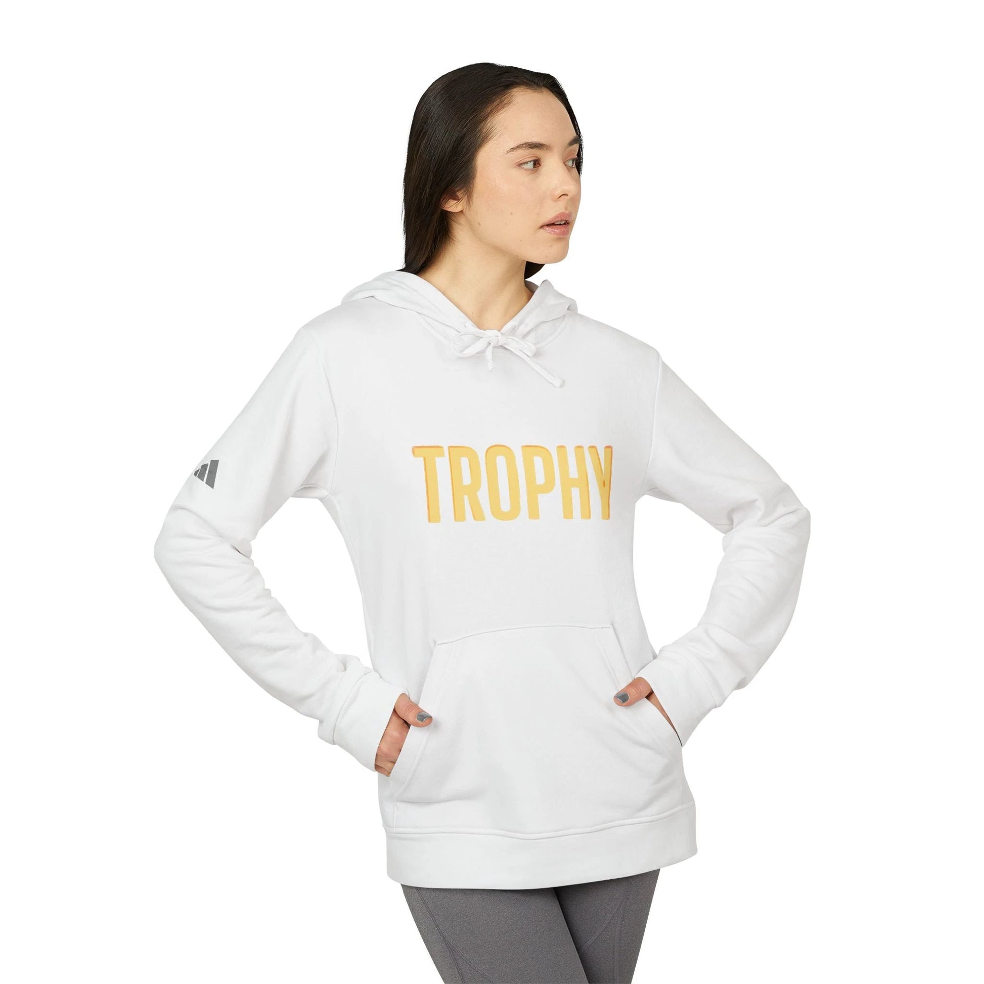 adidas Unisex Fleece Hoodie Trophy by Printify