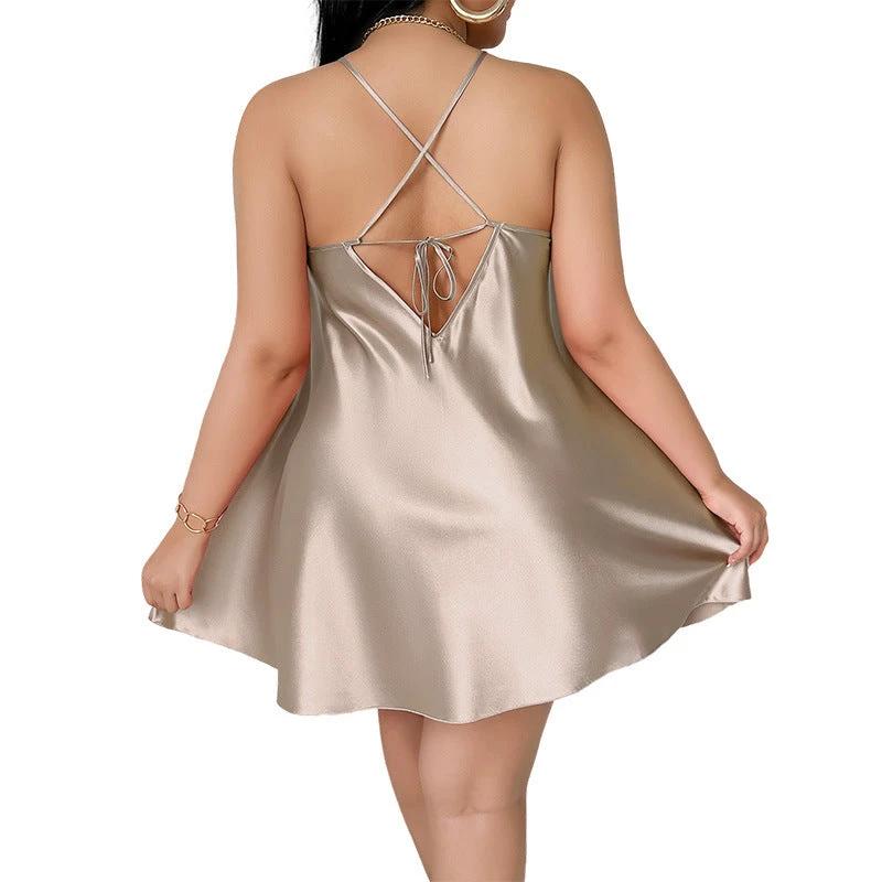 Plus Size Backless Slip Dress Women by GJG Denim