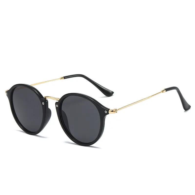 Round Metal Sunglasses For Men by GJG Denim