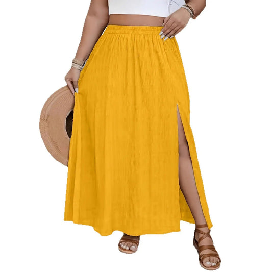 Holiday-style Versatile Casual Chic Elegant Womens Skirt by GJG Denim