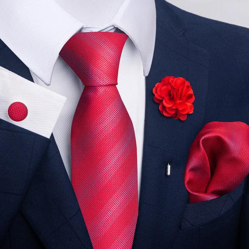 Men's Tie and Pocket Square Combo by GJG Denim