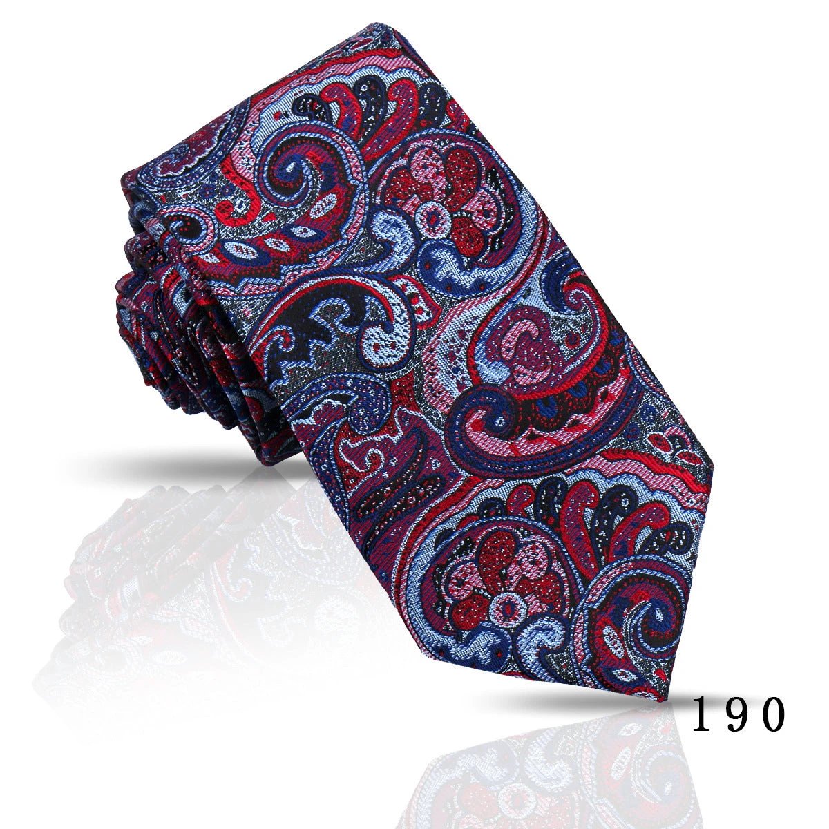 Men's Casual Polyester Jacquard Ties by GJG Denim