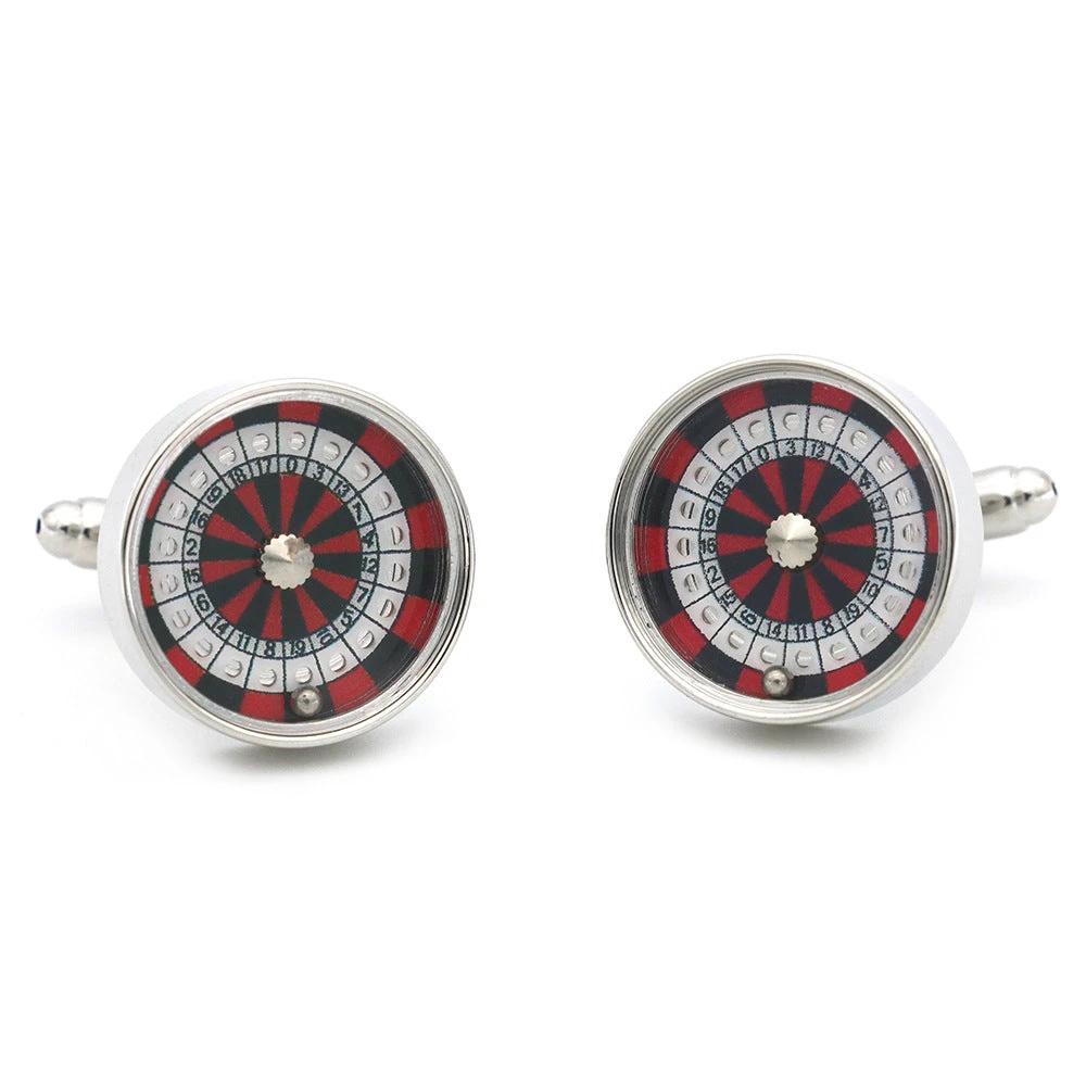 Lucky Spin Round Cufflinks For Men by GJG Denim