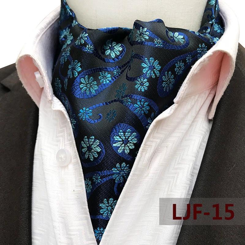 Men's Jacquard Polyester Scarf by GJG Denim