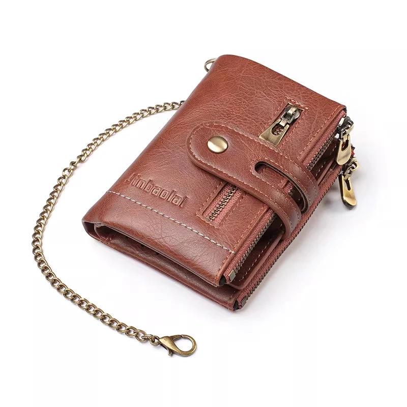 Leather Multi-card Slot Large Capacity ID Card Holder Wallet For Men by GJG Denim