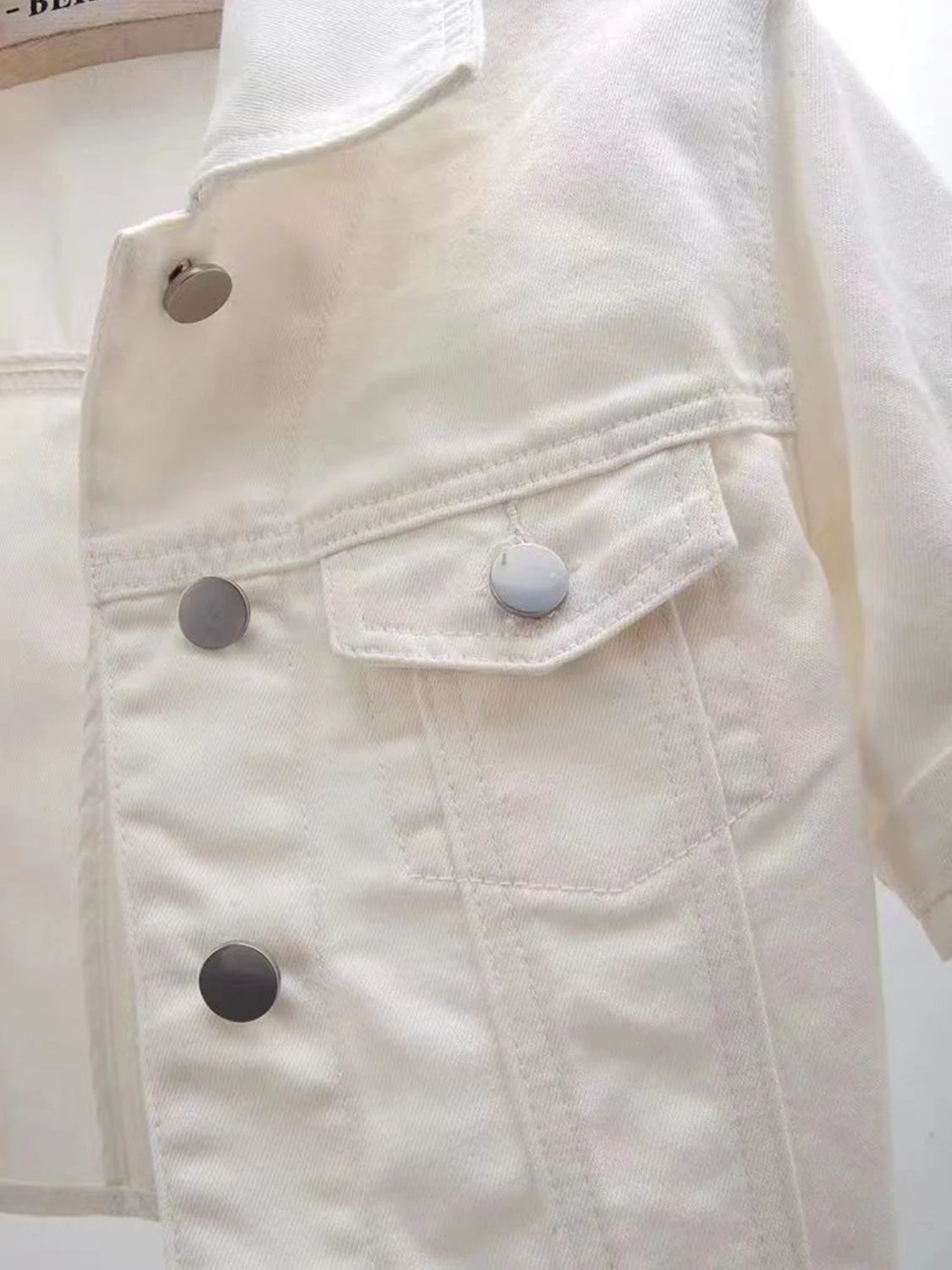 Full Size Cropped Denim Jacket Plus Size by Lady Ros