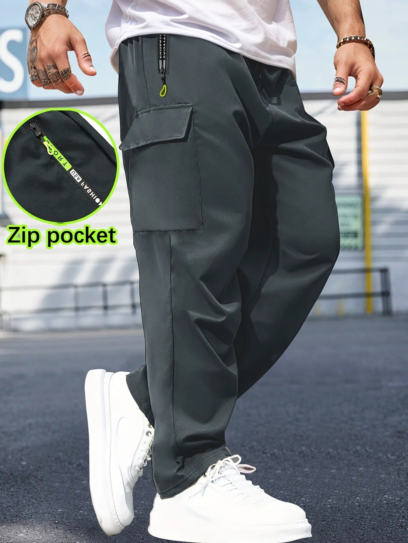 Breathable Cargo Pants For Men by GJG Denim