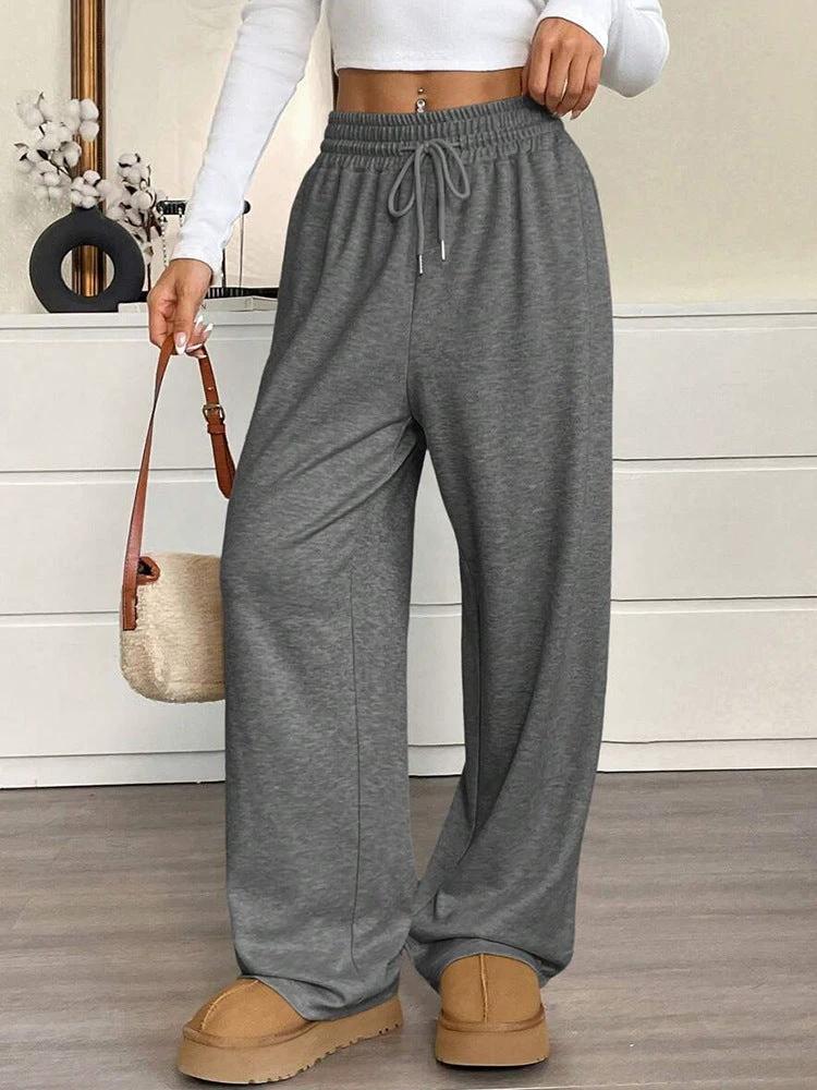 Solid Color Women's Clothes Casual Pants Loose Commuter Trousers by GJG Denim