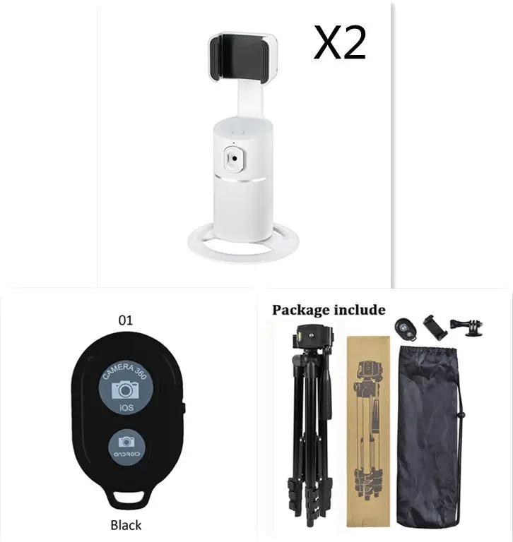 Smart Face Recognition Tracking PTZ Mobile Phone Stand Anchor Live Broadcast Stand by GJG Denim