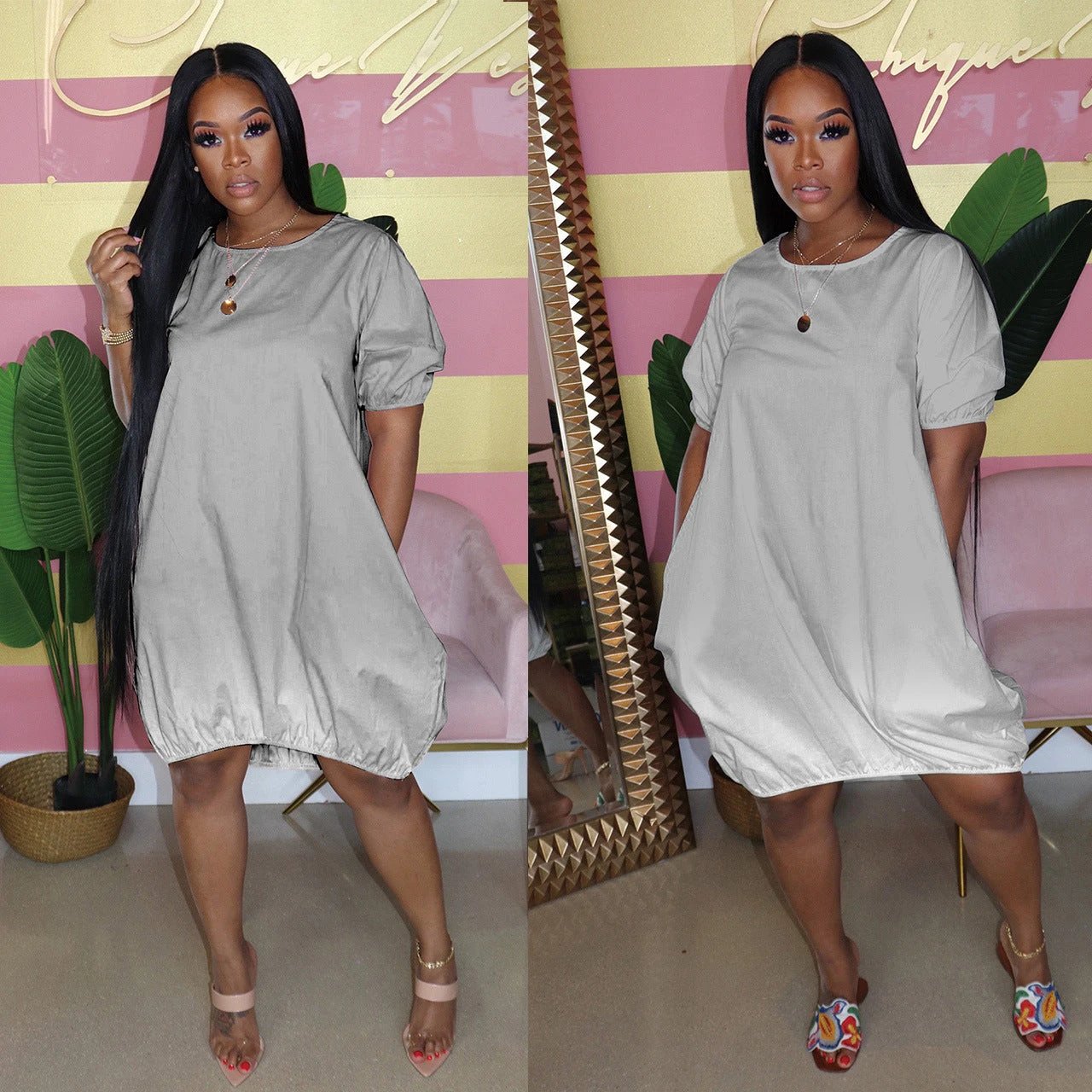 Plus Size Women's Gradient Dress by GJG Denim