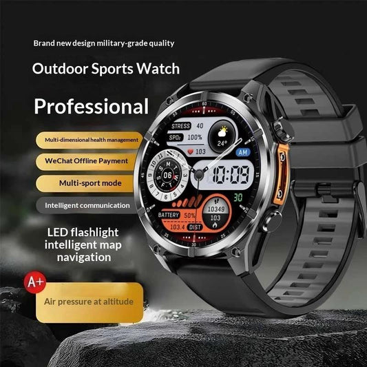 Running And Hiking Lighting Lamp Outdoor Sports Smartwatch For Men by GJG Denim