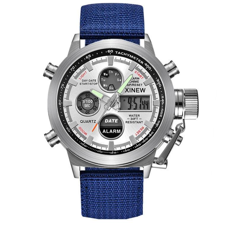 Men's Fashion Belt Multi-functional Watch by GJG Denim