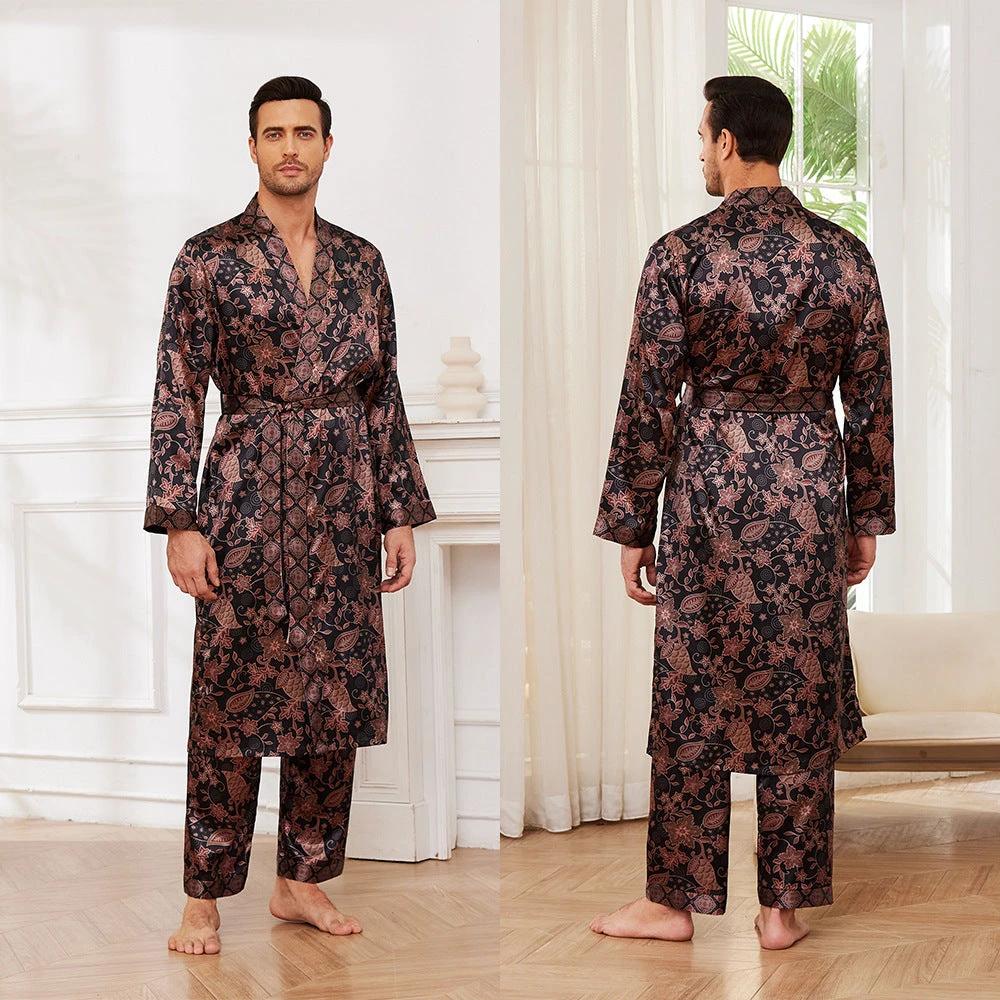 Men's Long Sleeve Pajamas Set by GJG Denim