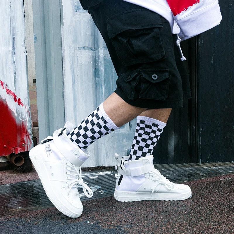 Men's Checkered Socks by GJG Denim