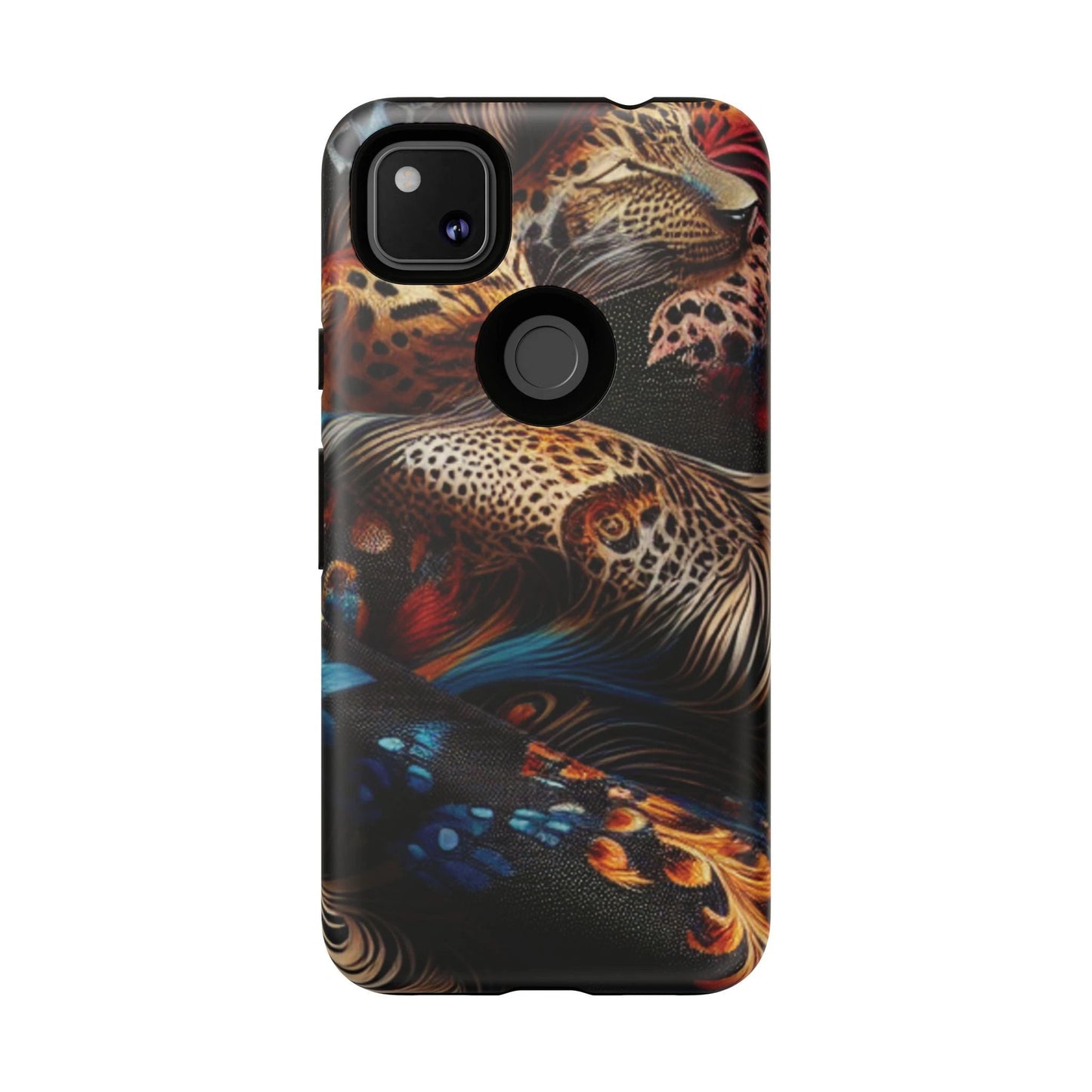 Stylish Tough Phone Case with Elegant Black and Gold Design by Printify