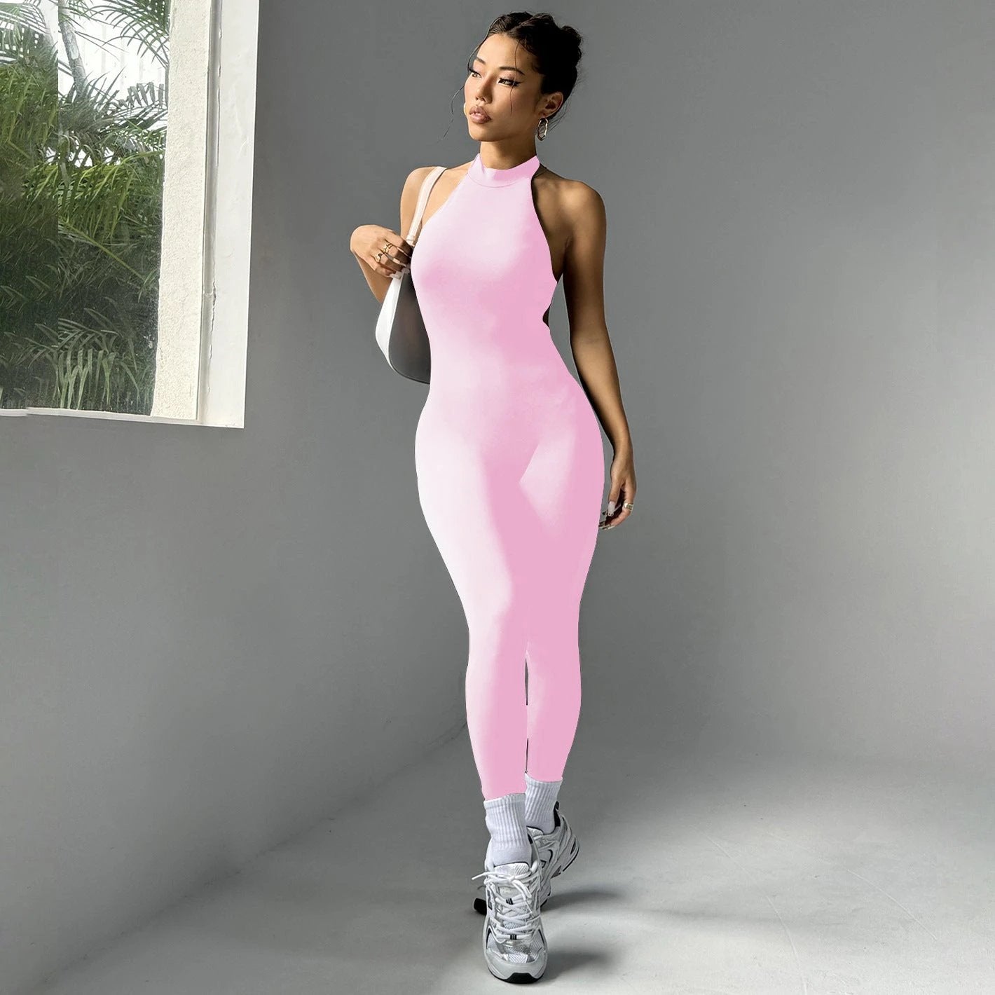 Vest Yoga Clothes Women's Fitness Tight Sports Jumpsuit by GJG Denim