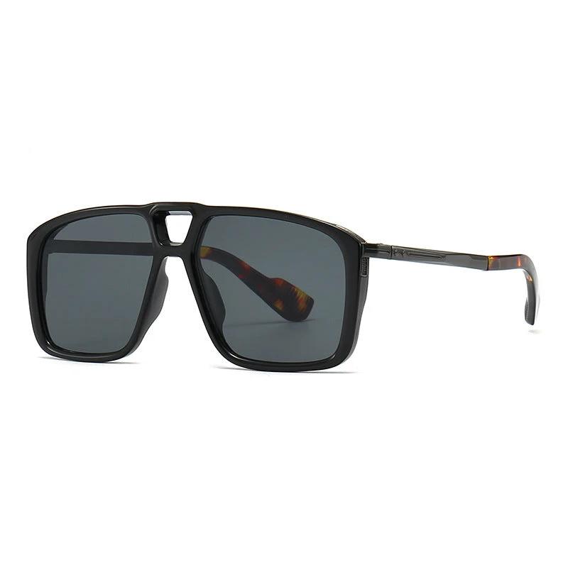 Men's Retro Double Square Sunglasses by GJG Denim