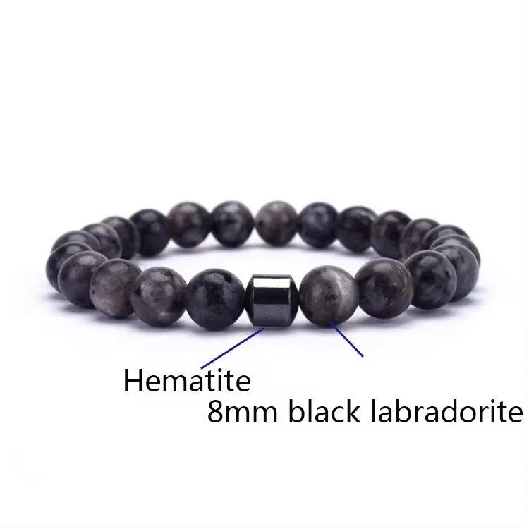 Men's Natural Gemstone Bracelet Vintage by GJG Denim