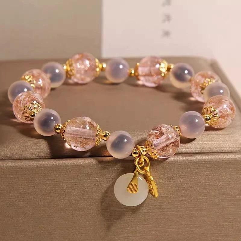 Natural Heart Agate Bracelet For Women by GJG Denim
