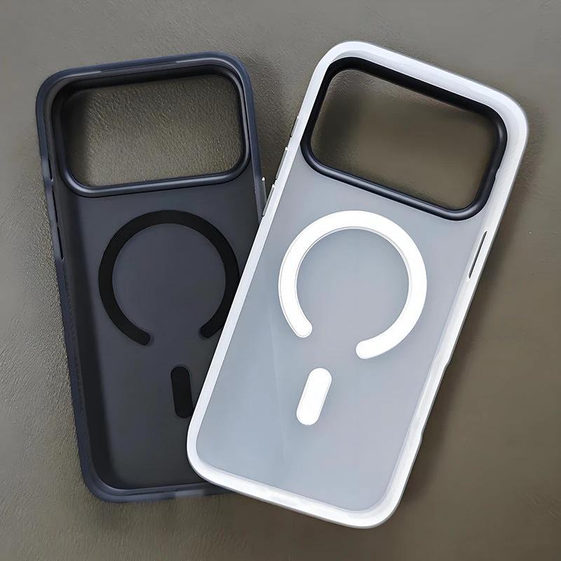 Applicable To 17promax Phone Case New Magnetic Simple Skin Sense Drop-resistant Protective Cover by GJG Denim