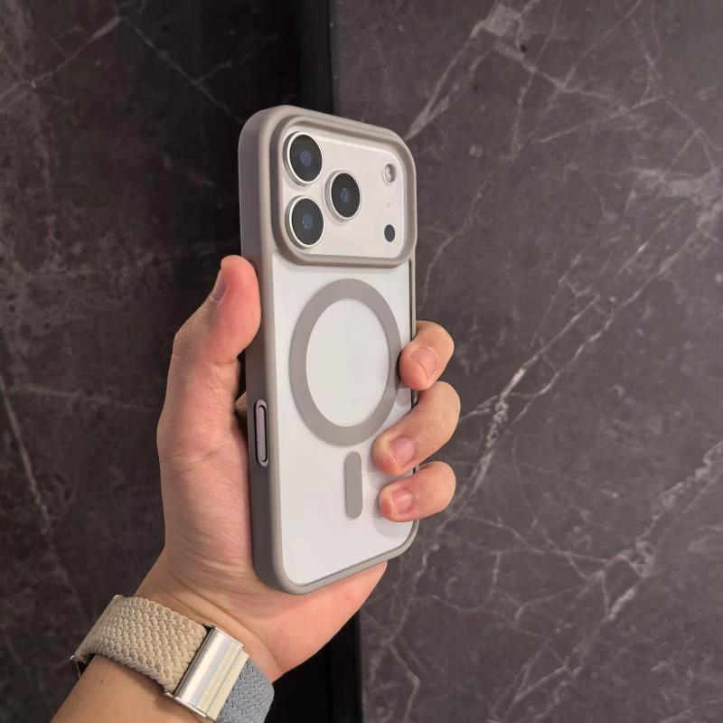 Non-yellow Phone Case Transparent Magnetic Ultra-thin Drop-resistant Protective Cover by GJG Denim