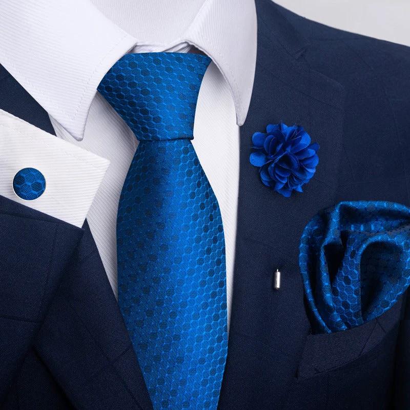 Men's Tie and Pocket Square Combo by GJG Denim