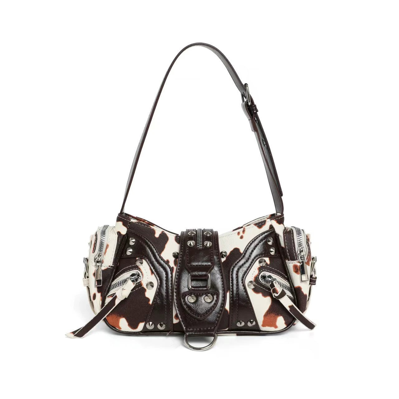 Edgy Y2k-style Single-shoulder Commuter Crossbody Biker Bag by GJG Denim