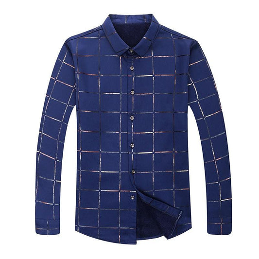 Men's Checkered Long Sleeve Shirts by GJG Denim