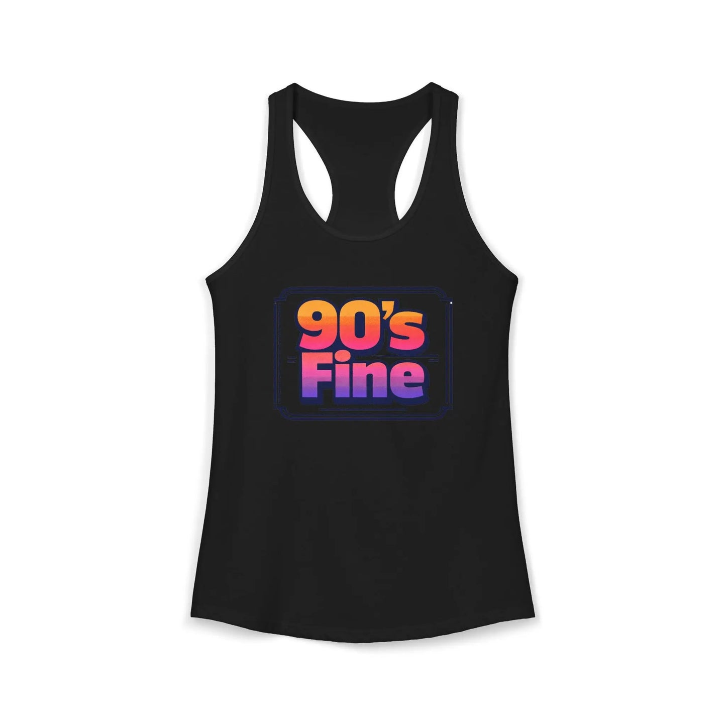 90's fine Women's Ideal Racerback Tank by Printify