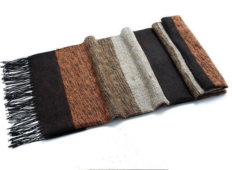 Men's Stripped Casual Scarf by GJG Denim