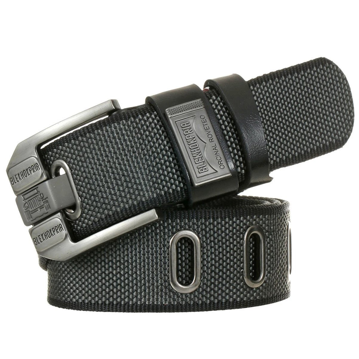 Men's Pin Buckle Casual Retro Canvas Belts by GJG Denim