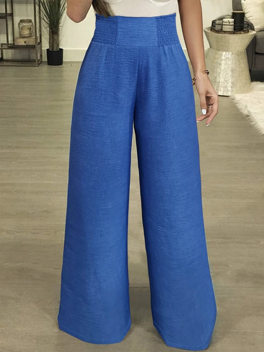 Plus Size High Waist Wide Leg Pants by Lady Ros