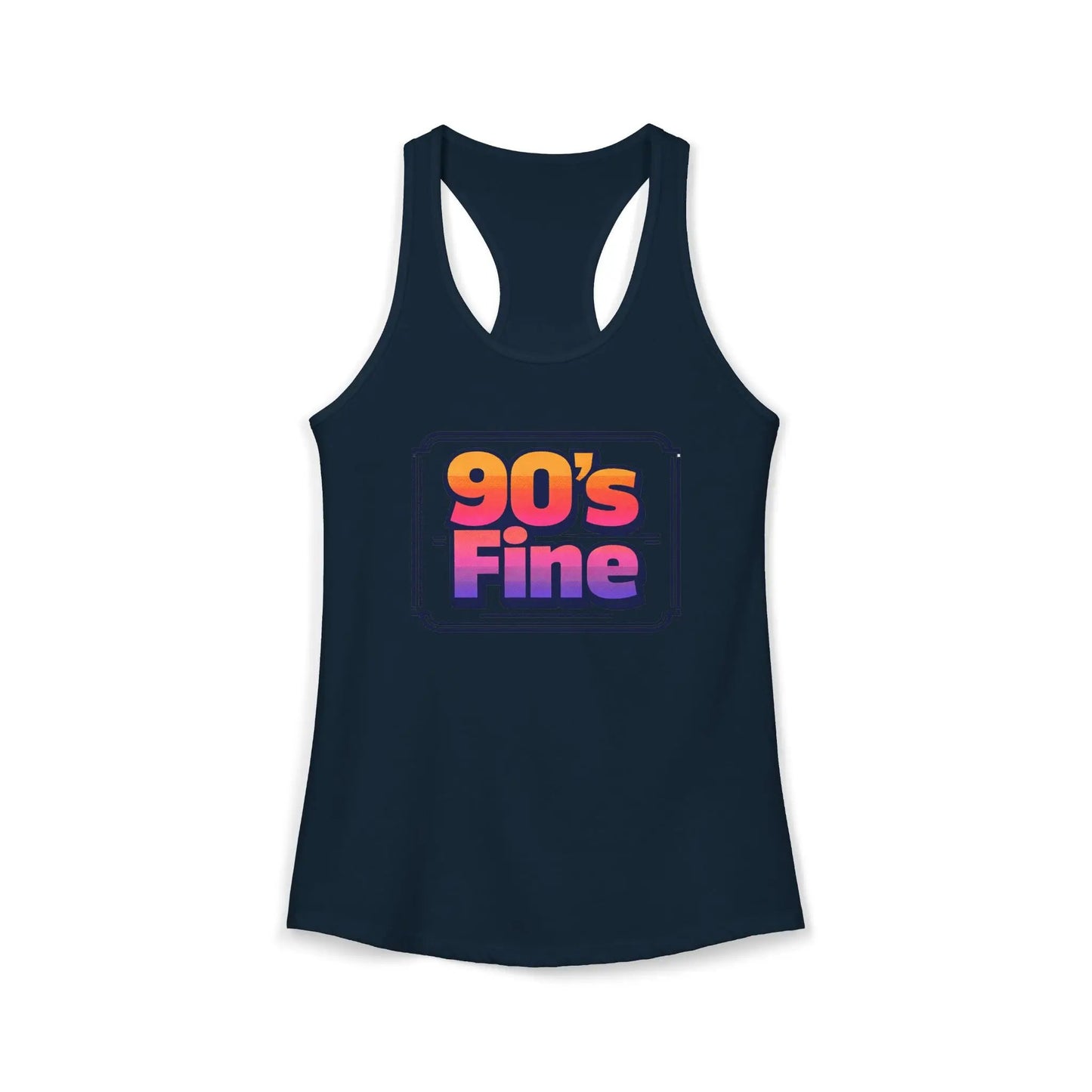 90's fine Women's Ideal Racerback Tank by Printify