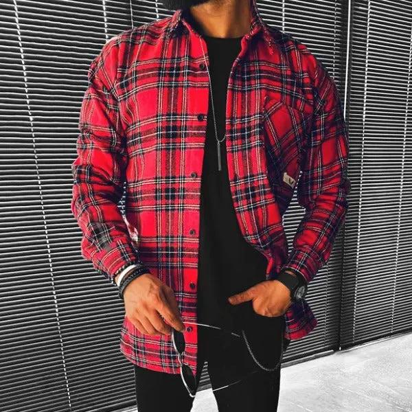 Men's Leisure Trend Outerwear Shirt by GJG Denim