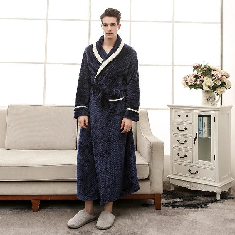 Women Pajamas Couple Gown Bathrobe Winter Robe by GJG Denim