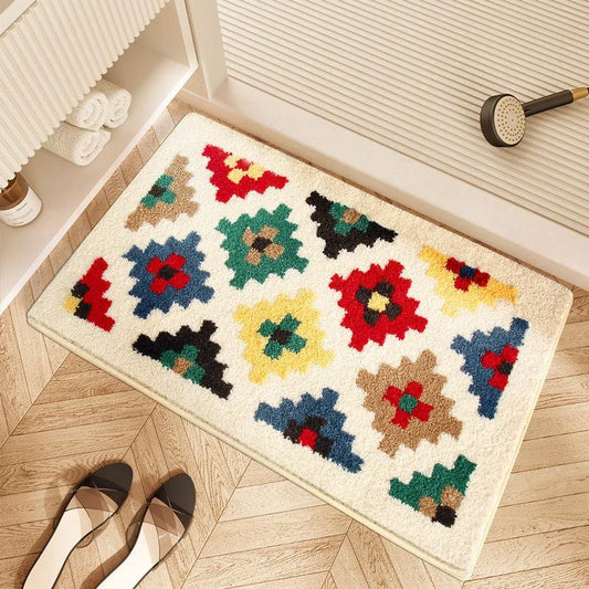 Simple Bathroom Absorbent Anti-slip Mat by GJG Denim