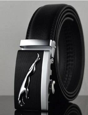 Men's Automatic Buckle Leather Belts by GJG Denim